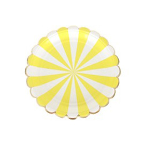 Small Yellow Stripe Plate