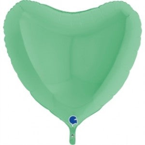 Balão Foil Coração Verde Mate