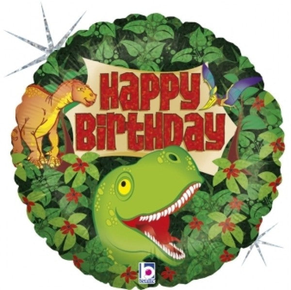 Balão Foil Aniversário Dinossauro
