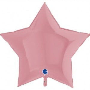 Balão Foil Estrela Rosa Mate