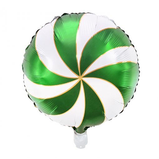 Balão Foil Rebuçado Verde e Dourado