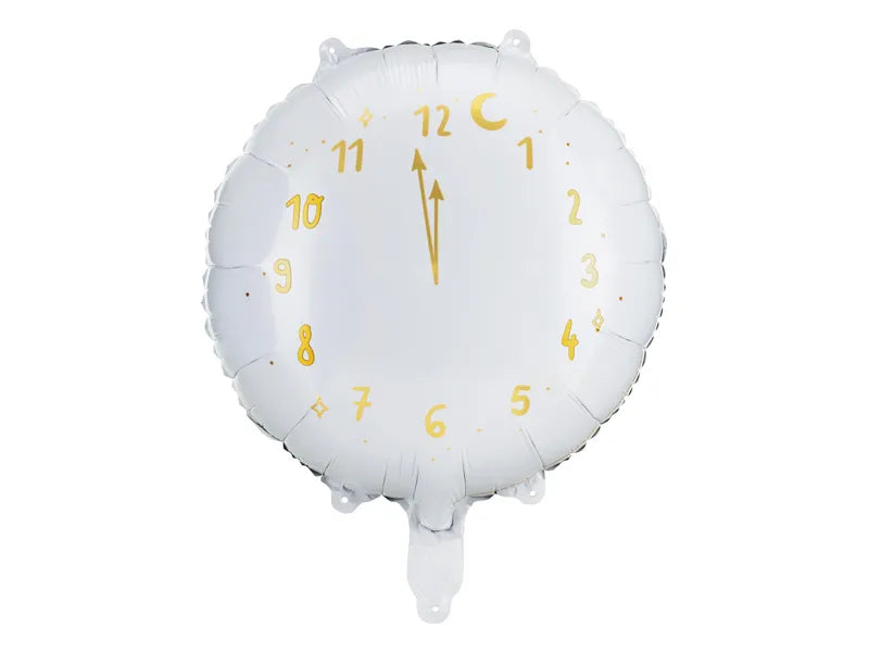 Balão Foil Clock - Branco