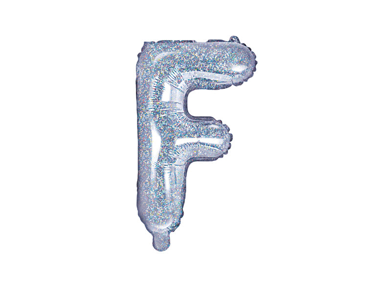 Holographic Foil Letter F Balloon