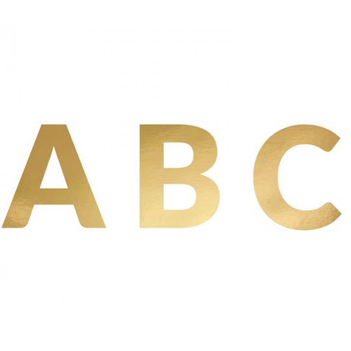 Grinalda com alfabeto dourado para personalizar