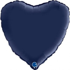 Balão Foil Coração Azul Marinho