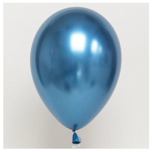 50 Shiny Silver Latex Balloons