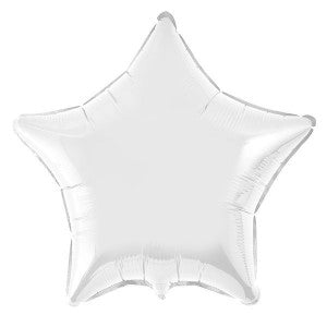 Balão Foil Estrela Branca