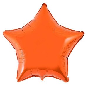 Balão Foil Estrela Laranja