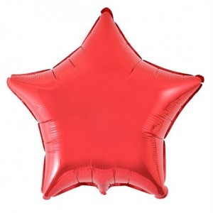 Balão Foil Estrela Vermelha