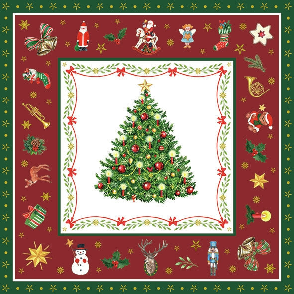 Golden Merry Christmas Napkins