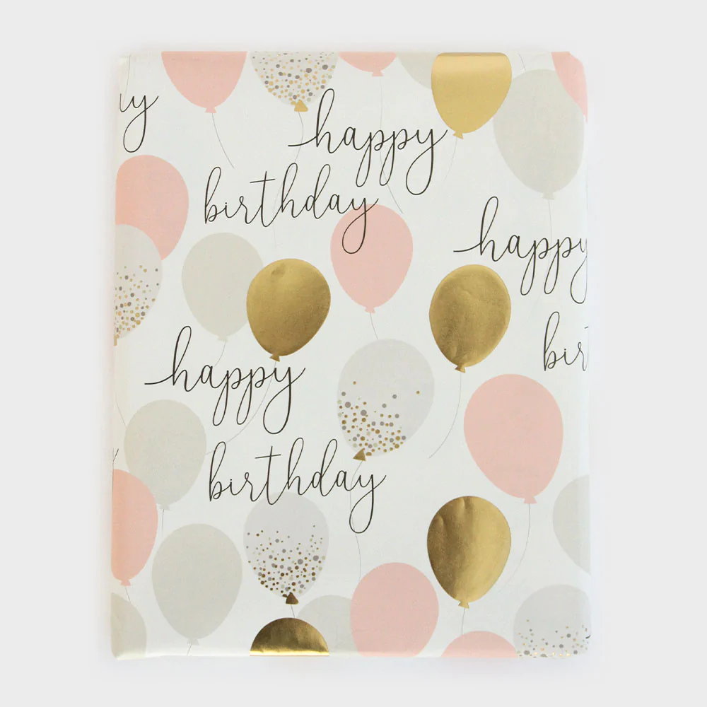 Papel Embrulho Happy Birthday