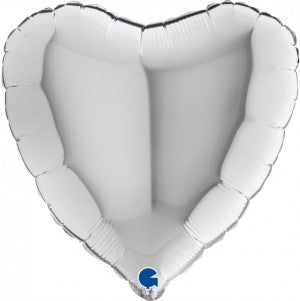 Balão Foil Coração Prateado