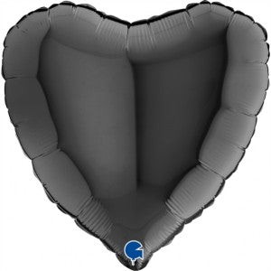 Balão Foil Coração Preto