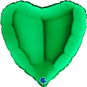 Balão Foil Coração Verde