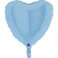 Balão Foil Coração Azul Bébé