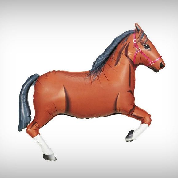 Balão Foil Cavalo Castanho