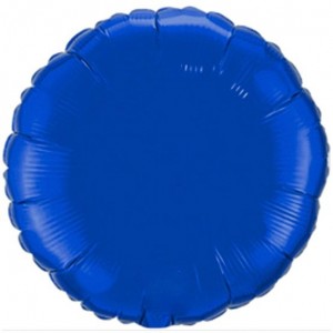 Balão Foil Redondo Azul Forte