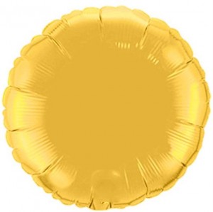 Balão Foil Redondo Dourado