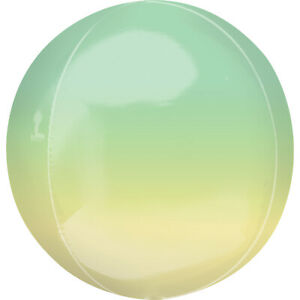 Green and Yellow Foil Ombre Balloon