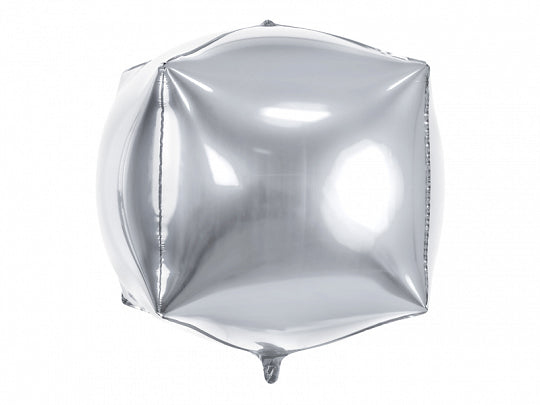 Silver Cube Balloon
