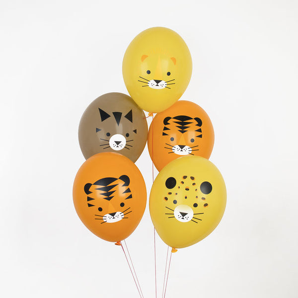 Latex Balloon Printed Jungle Animals