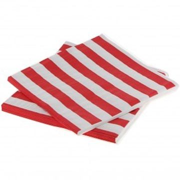 Red Striped Napkins