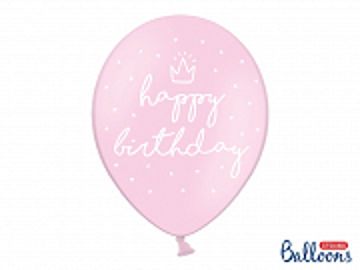 Strong Balloons Happy Birthday Pink 30 cm