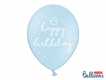 Strong Balloons Happy Birthday Blue 30 cm