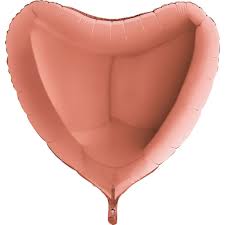 Pink Gold Foil Heart Balloon