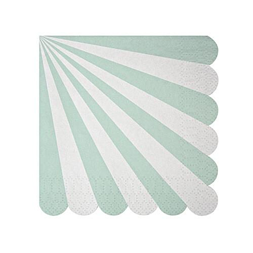 Mint Stripe Napkins (small)