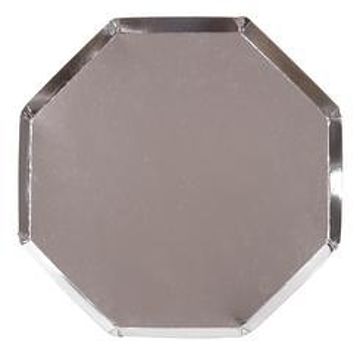 Silver Octagonal Plates (large)