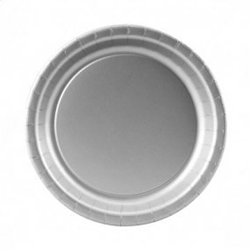 Round Silver Plates (small)