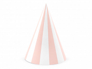 Pink Stripe Party Hats