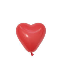 Balão Latex Coração Vermelho Mini