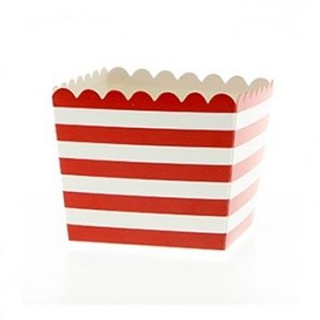 Red Stripe Popcorn Boxes