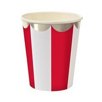 Red Stripe Cups