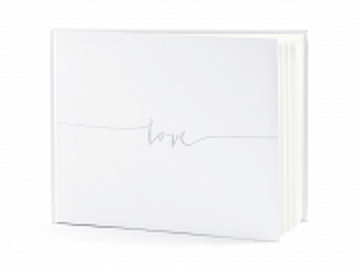 Guest Book Love Silver